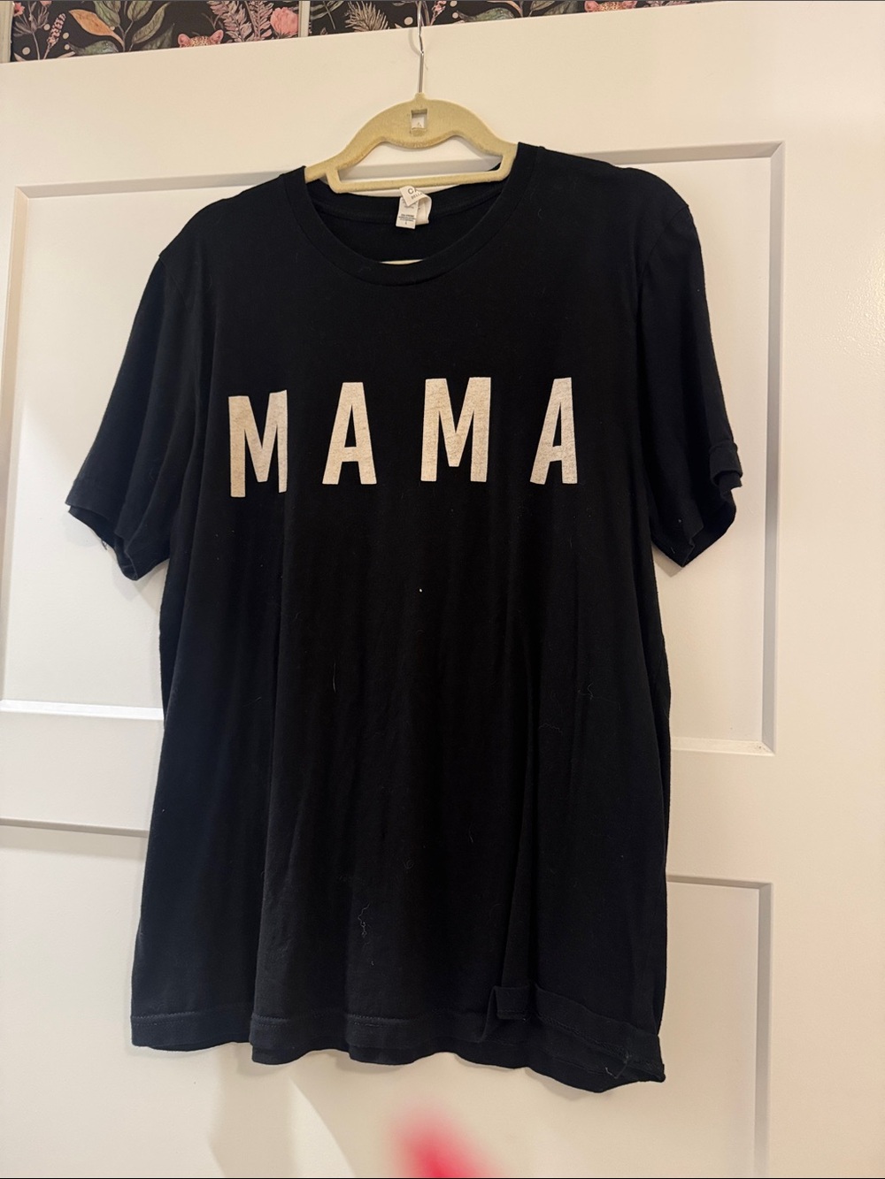 Bella Canvas Black "MAMA" Short Sleeve Tee